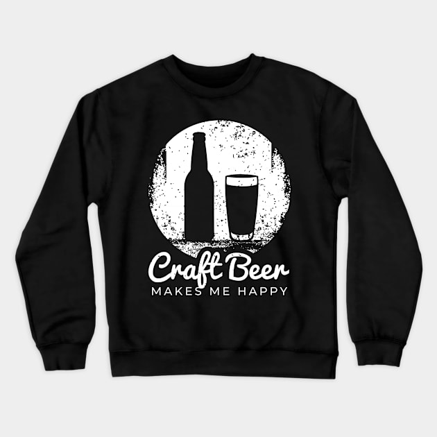 Beer Crafting Tshirt for a Beer Enthusiast Crewneck Sweatshirt by AlleyField